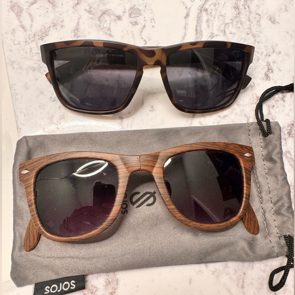 Nectar Palms Polarized Sunglasses and collapsible Bacardi Sunglasses
